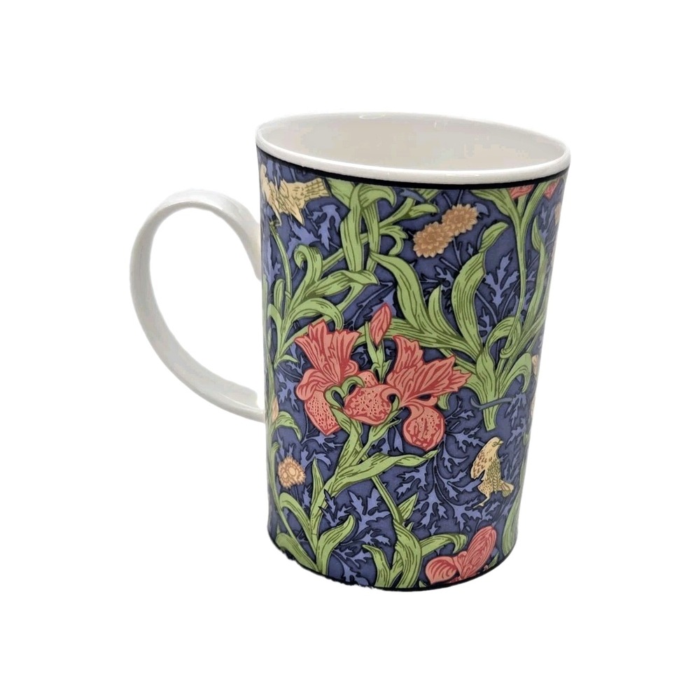 4 Dunoon Iris William Morris Designs Fine‎ Bone China Coffee Tea Mug England Set
